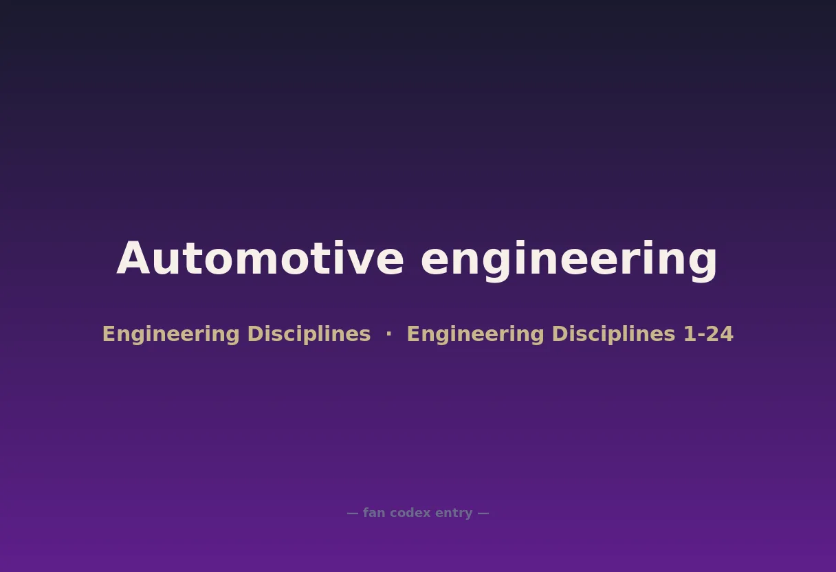 Automotive engineering