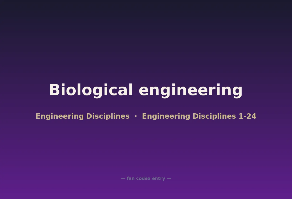 Biological engineering