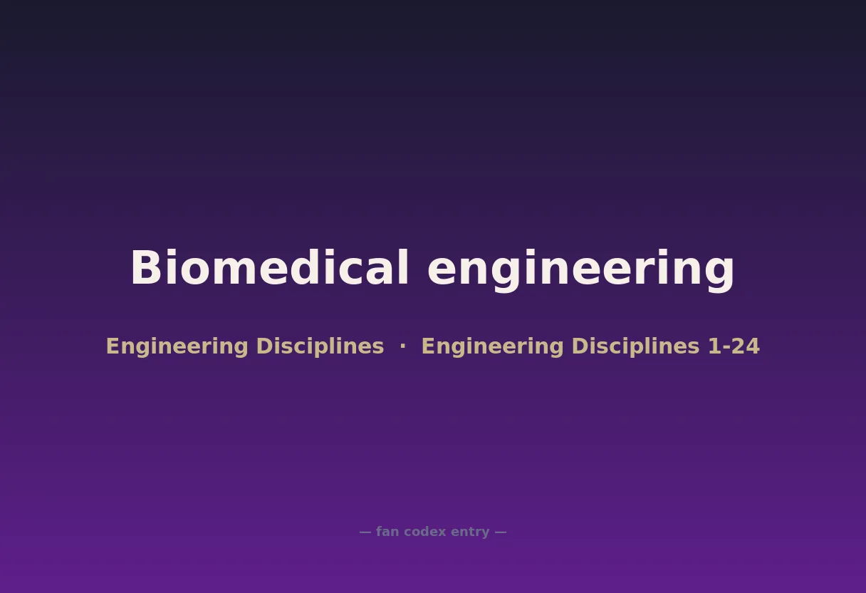 Biomedical engineering