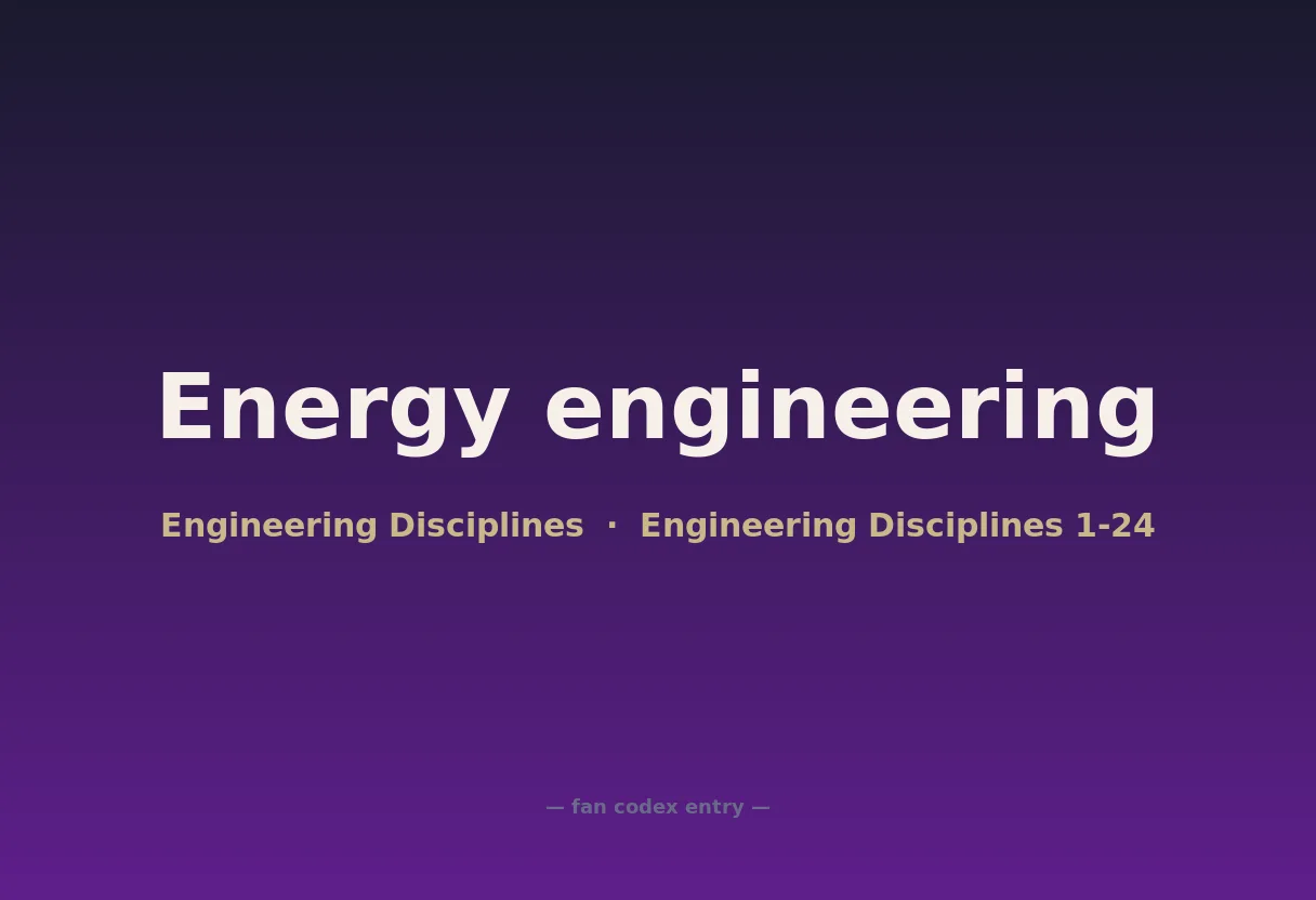 Energy engineering