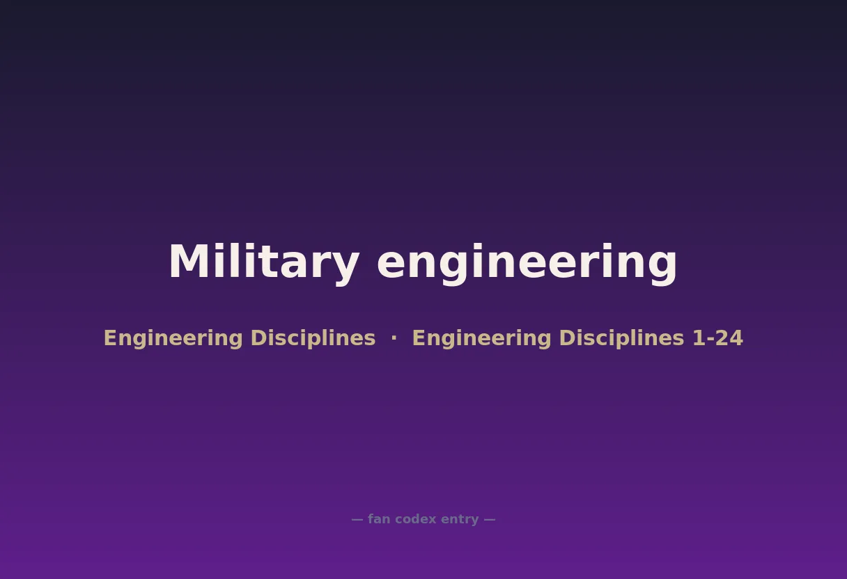 Military engineering