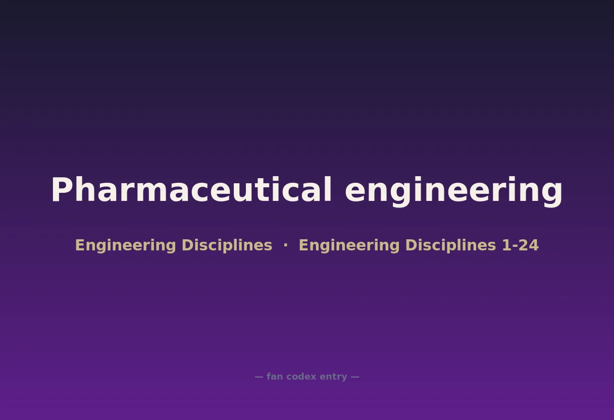 Pharmaceutical engineering