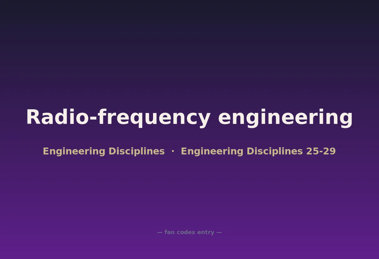Radio-frequency engineering