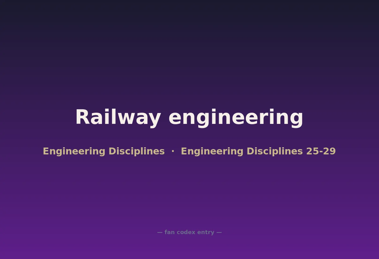 Railway engineering